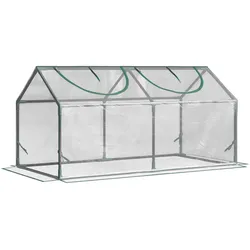 FOLIEGEWÄCHSHAUS mit Fenster Kunststoff Treibhaus Tomatenhaus 120x60x60cm