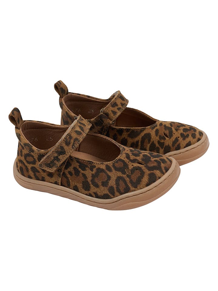 POM POM Leder-Ballerinas in Braun - 30