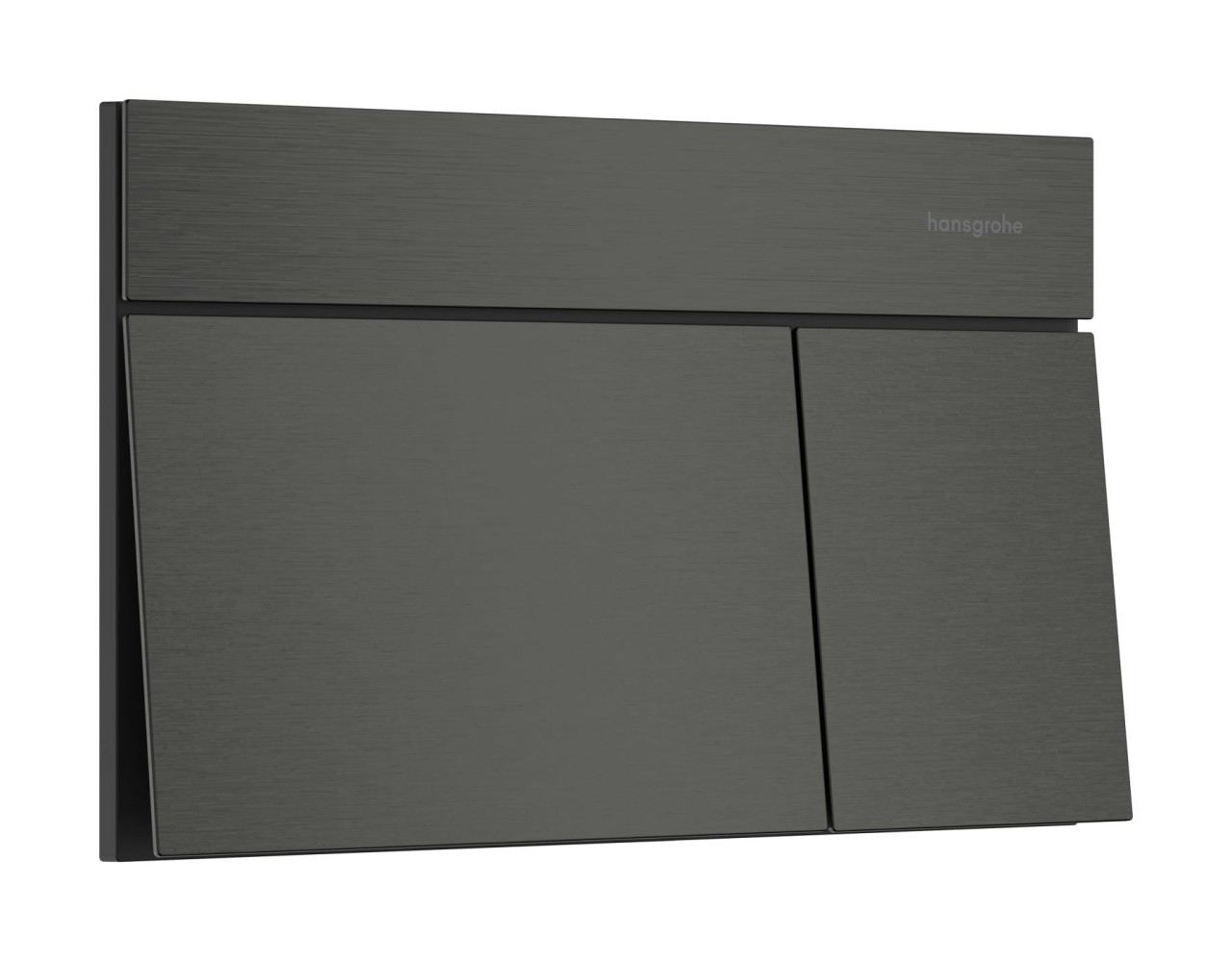 Hansgrohe iFrame Element E Betätigungsplatte für 2-Mengen-Spülung, Brushed Black Chrome, 66003340 66003340