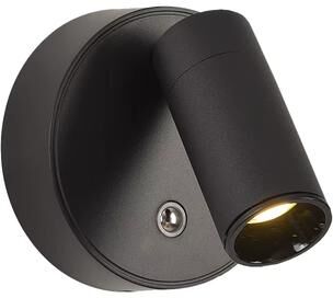 Daily Discovery Rechargeable Wall Lamp Magnetic LED Reading Light With Rotation & Touch Control black