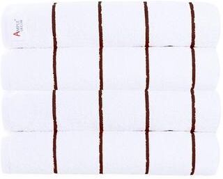 "Superior Cotton Beach Towel Cabana Striped by Ample Decor-Pack of 4-16 - 30"" x 68"""