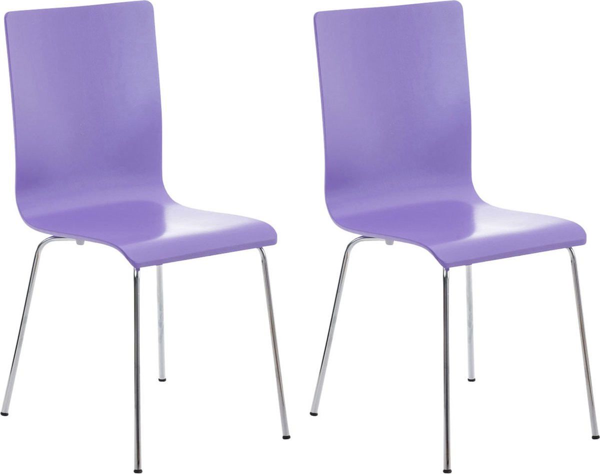 CLP Pepe Set van 2 Wachtkamerstoelen - Purper