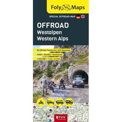 FolyMaps OFFROAD Westalpen 1:250 000, Karte von , TVV Touristik-Verlag GmbH, 978-3-96599-071-5