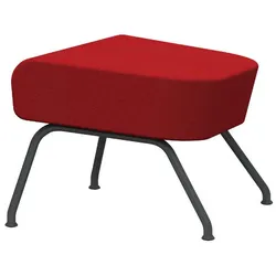 Softline Hocker Havana Filz rot, Designer busk+hertzog, 58x40x48 cm