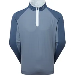 FootJoy Layer Temposeries Mixed Texture Chill-Out 1/4-Zip, blau