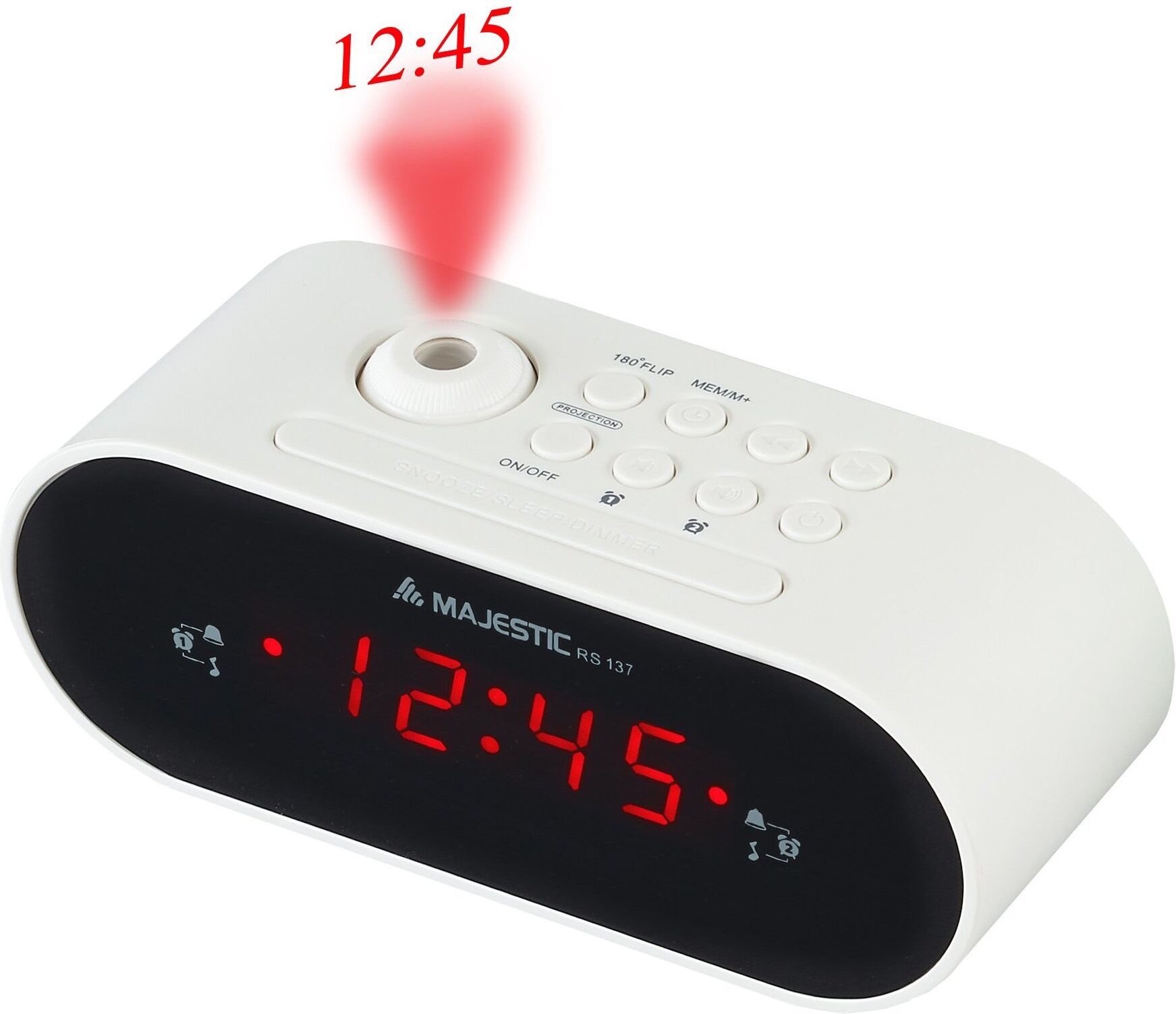 Radiosveglia Majestic 109137 RS 137 White