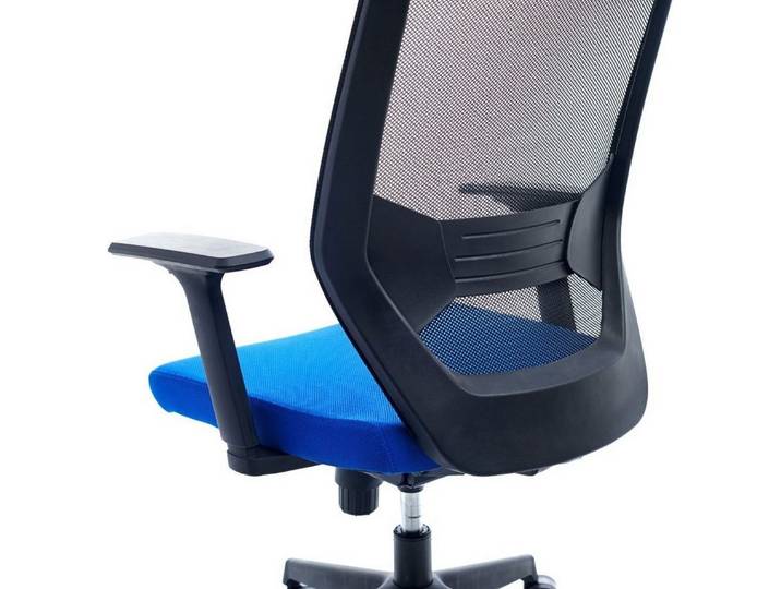 rocada Drehstuhl Bürodrehstuhl mit Armlehne blau