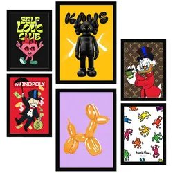 POSTER Set Mit 6 Der Humor Ikonischer Charaktere A3 & A4 Schwarzer Rahmen