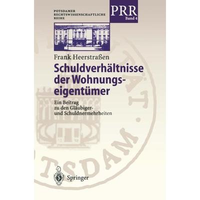 Schuldverhältnisse der Wohnungseigentümer, Taschenbuch von Frank Heerstrassen, Springer Berlin, 978-3-540-63665-6