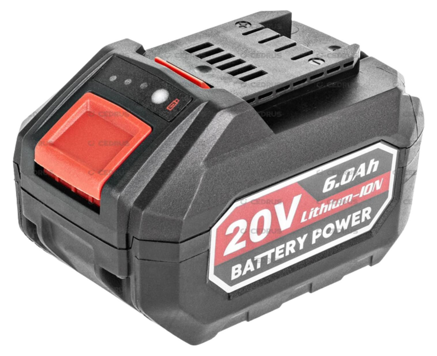 CEDRUS Oplaadbare Li-Ion Accu 20V 6 Ah
