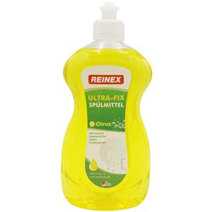 Reinex Spülmittel Ultra-Fix, Citrus, höchste Fettlösekraft, Flasche, 500 ml