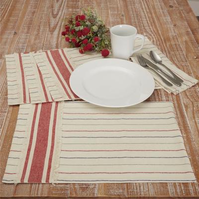 VHC Brands Betsy Stripe Placemat Set of 4