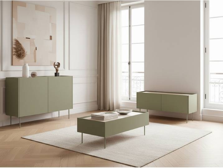 Ensemble ATLAS avec buffet 120 cm + meuble TV 120 cm + table basse 120 cm