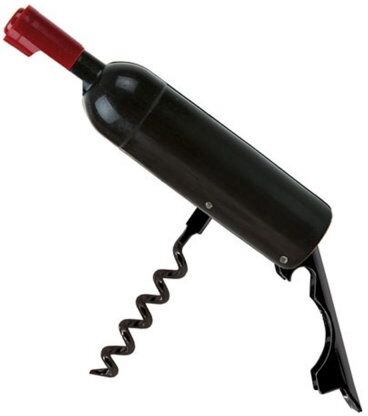 Cavatappi Magnetico  Nero Opaco con Leva Ergonomica Personalizzate o neutre
