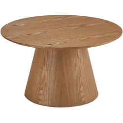 Couchtisch Oganto Ø80 cm in Eiche Natur - FSC-zertifiziert