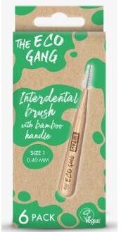 The Eco Gang Bamboo Interdental Brush No.1 0.4Mm 6 Units