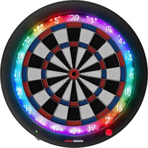 GranBoard Dartscheibe 3s Blue Smartboard, elektronisch, aus Kunststoff, für Softdarts, App-fähig