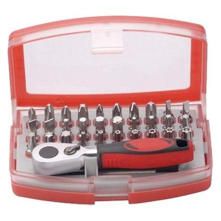 RS PRO 32pc bit set w/stubby ratchet handle (7100621)