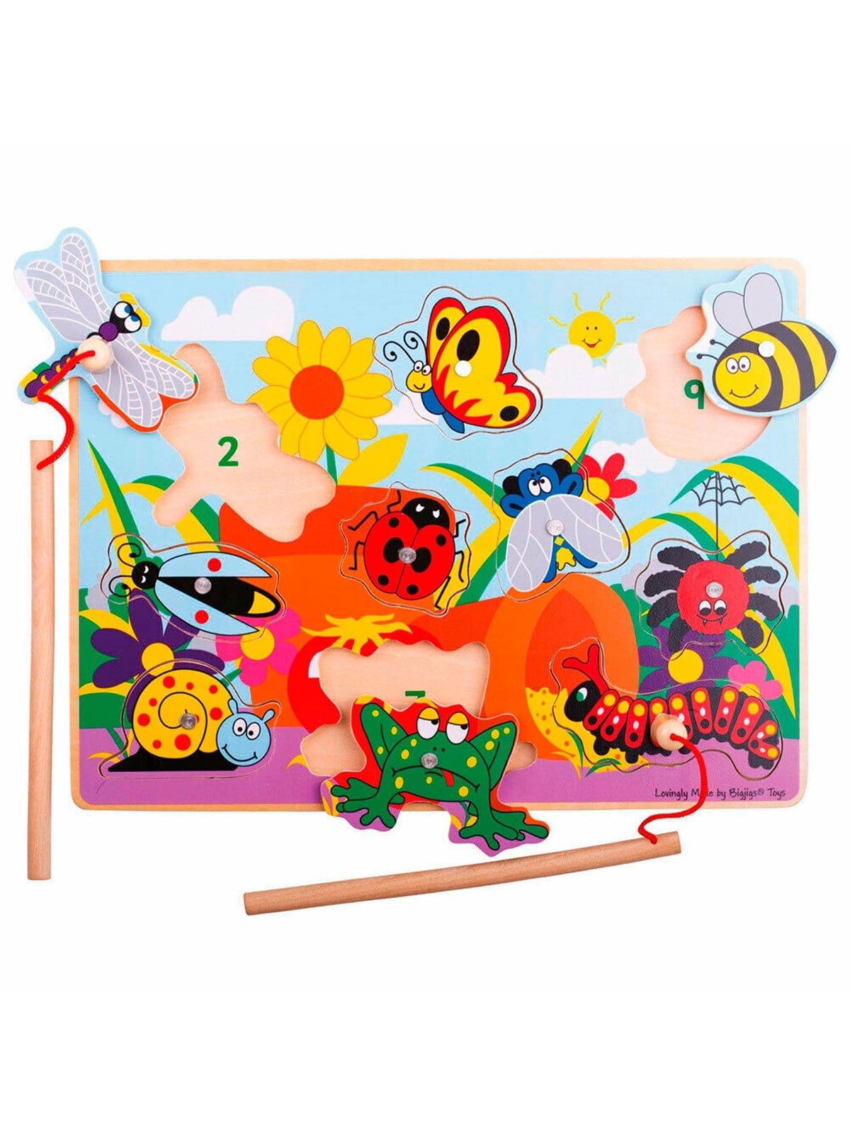 Bigjigs Magnetic Fishing Game Insects
