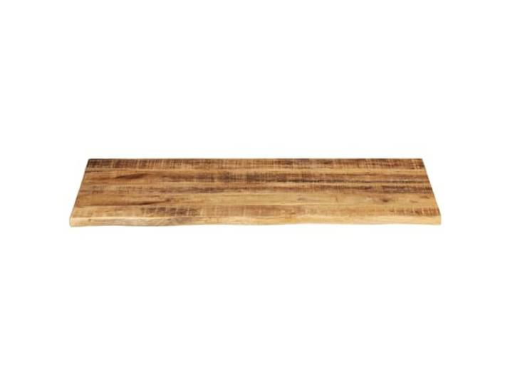 KTHLBRH Tischplatte 100 x 60 x 3,8 cm lebende Kanten aus unbehandeltem Massives Mangoholz, glatte Oberfläche, pflegeleicht, für den Innenbereich