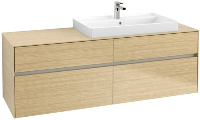 V&B; Collaro Meuble sous-lavabo 160x54,8x50cm, lavabo à droite, chêne nordique ; Villeroy & Boch (C02700VJ)