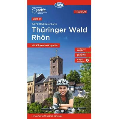 BVA ADFC Radtourenkarte Thüringer Wald Rhön 1:150.000, Sonstige von , KOMPASS Freytag & Berndt, 978-3-96990-133-5