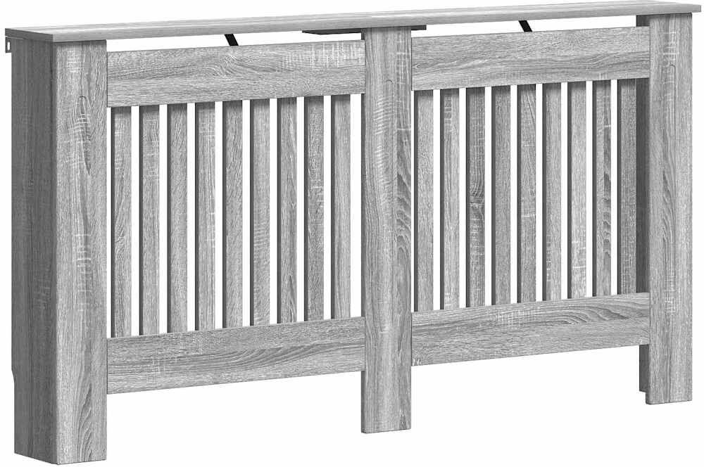 vidaXL Cache-Radiateur Sonoma gris 152 x 19 x 81,5 cm