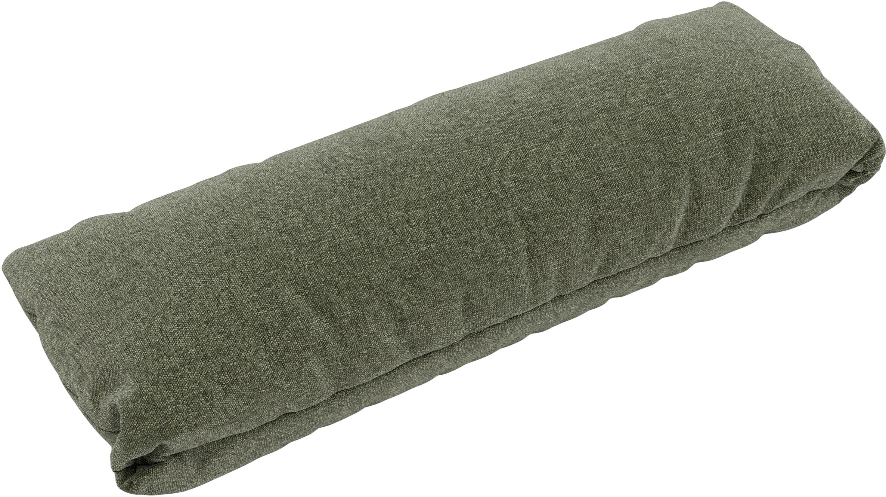 Dekokissen MUSTERRING "JUSTB PM100, perfektes Komfort-Extra", grün (flachgewebe yelda, turtle mélange, meliert unifarben), B:84cm H:11cm L:25cm, Faserbällchen, Dekokissen_Sitzkissen_Kissenhüllen, Dekokissen, Ergonomische Unterstützung, passender Look & Mu