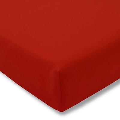Bettlaken ESTELLA "Zwirnjersey", rot (purpur), B:100cm L:200cm, Jersey-Elasthan, Obermaterial: 97% Baumwolle, 3% Elasthan, Bettlaken, Bettlaken, langlebig, temperaturausgleichend, Bettlaken, Spannbetttuch