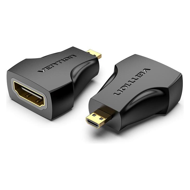 Vention Female HDMI to Male Micro HDMI Adapter AITB0 (Black) (HDMI) (AITB0)