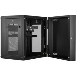 StarTech RK12WALHM (12 HE, 19 Zoll Rack), Serverschrank, Schwarz