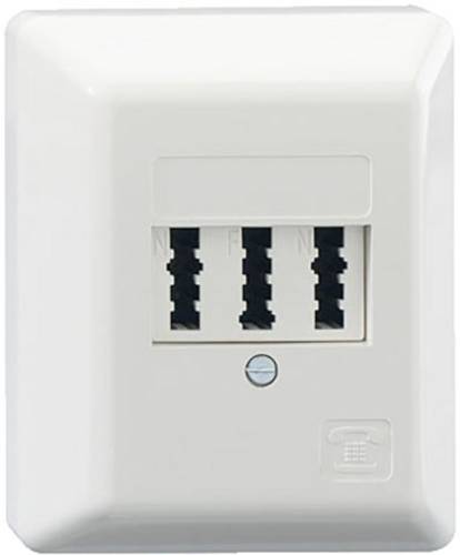 Rutenbeck TAE 3x6NFN Ap rw Telefondose Aufputz Weiß