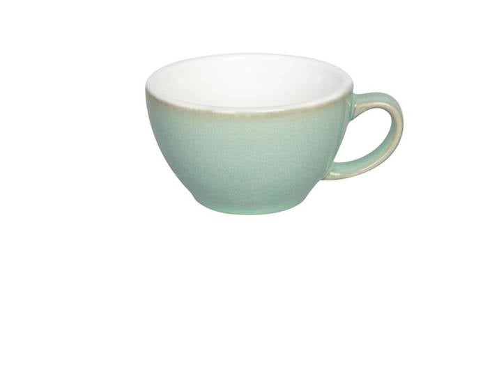 Diverse Café-Latte-Tasse Eggi basilikumgrün Porzellan H 7 cm 0.3 l - Café-Latte-Tasse