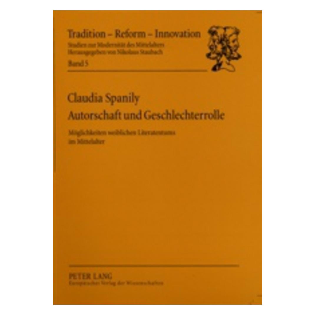 Peter Lang Autorschaft und Geschlechterrolle (Deutsch, Softcover, Claudia Spanily) (56028168)