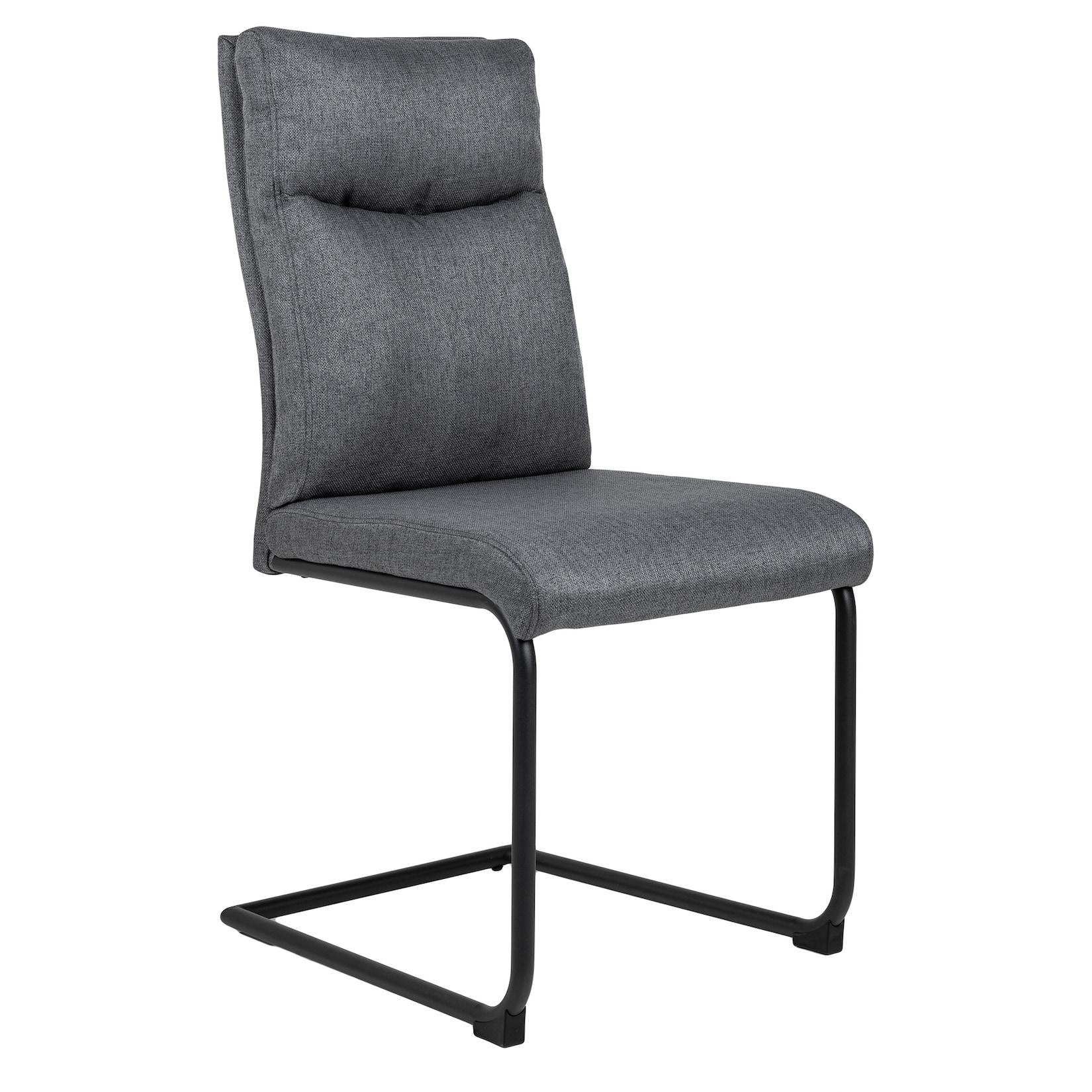 riess-ambiente Stuhl COMFORT - grau mit Komfortgriff Moderner Freischwinger
