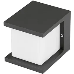 Außenwandleuchte Iserlohn 1-flammig 10 watt 100x100x120mm weiss inklusiv Leuchtmittel