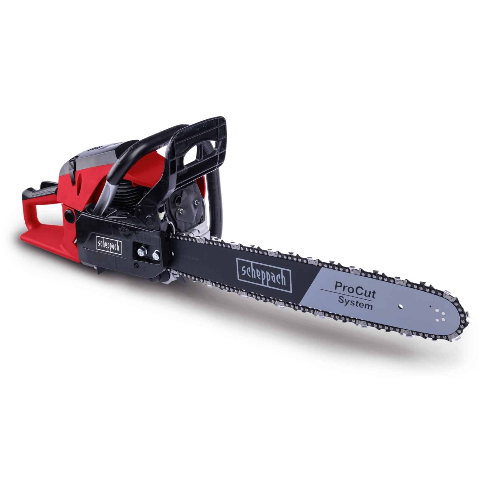 Scheppach benzinekettingzaag PCS53 met 2,7 pk (2,0 kW), 2-takt motor en 51 cm ProCut zaagblad