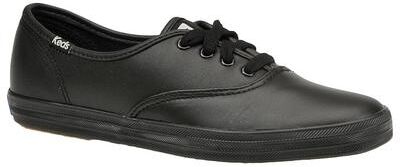 Keds Champion Leather Oxford Shoes - Womens 12 Black Oxford A2