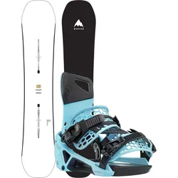 BURTON FEELGOOD 2026 white inkl. NIDECKER SUPERMATIC escape cyan - 152 | L