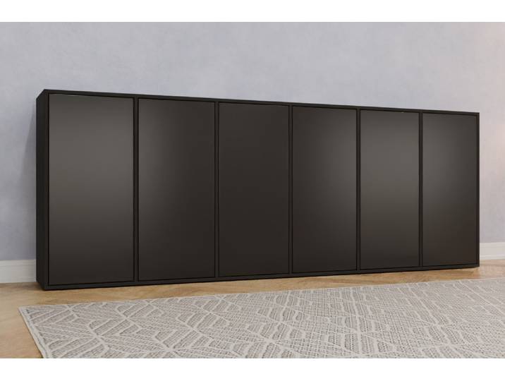 TV-Möbel nach Maß - RAL 8022 Schwarzbraun - 100x270x40cm - Individuell konfigurieren