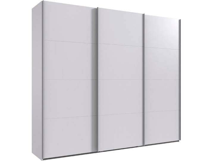 Kleiderschrank, Holzwerkstoff, Weiß, 270×236×65 cm, 3 Schwebetüren, Made in Germany, Wimex