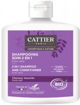 Cattier Shampooing Soin Boucles 2 en 1 Sans Sulfates - 250 ml - Flacon 250 ml