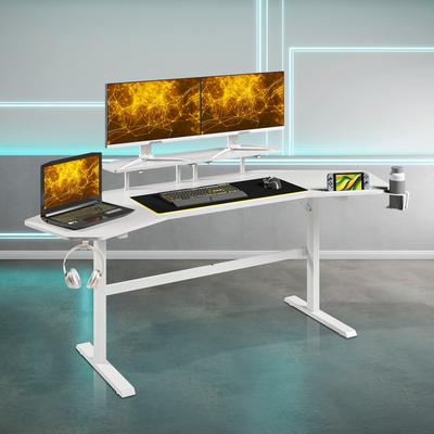 Techni Sport TS91D Gaming Desk with Shelves & Accessory Holder