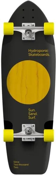Surf Skate Hydroponic Square Complete (31.5" - Lunar Black/Yellow)