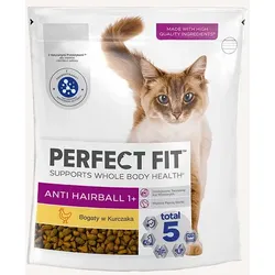 Perfect FitTM Anti-Hairball 1+, 750g – Alleinfuttermittel für Katzen, reich an Hühnerfleisch