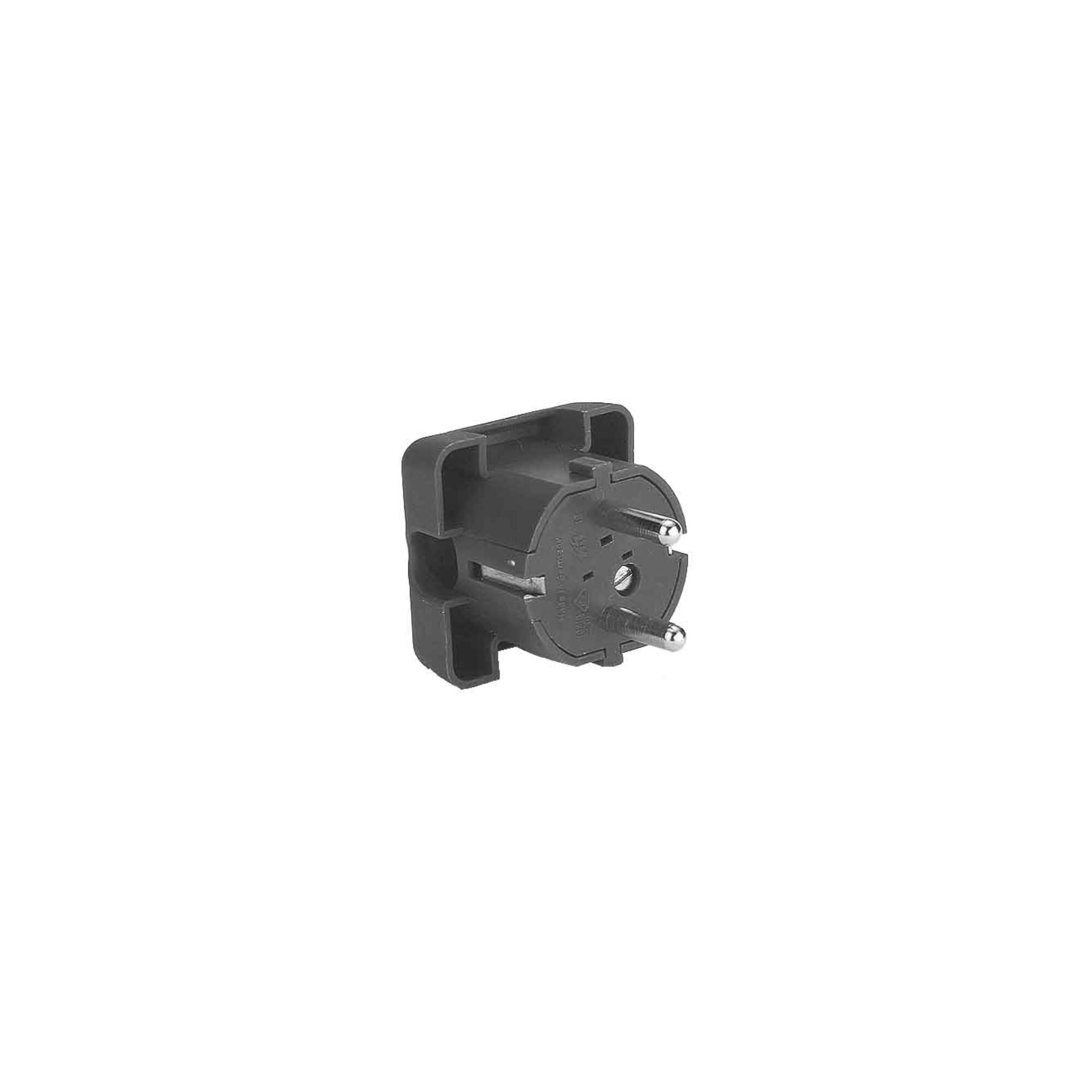 Bachmann Flächenstecker sw, Winkel 911.170)