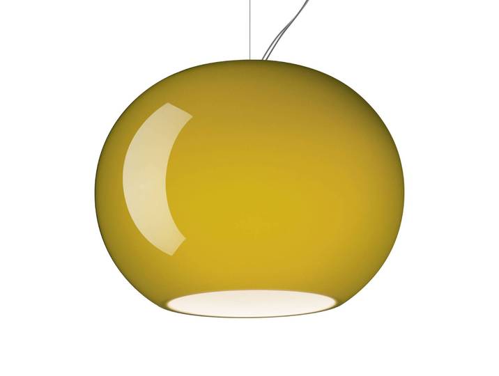 Foscarini Designer Hängelampe Buds 3, dimmbar, gelb / orange, für Küche, Glas, Design, Pendelleuchte