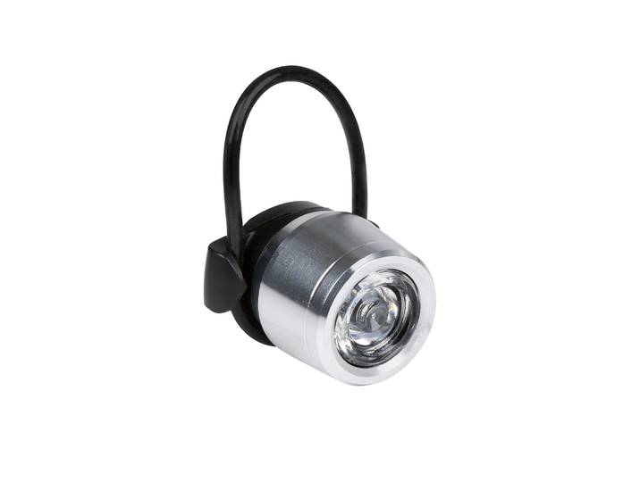 Velolampe Frontlicht schwarz/silber