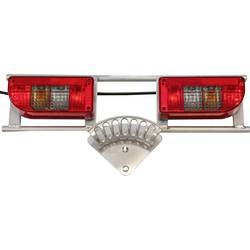 SecoRüt 70411 Prüfbalken für Anhängersteckdosen 12 Volt 7+13 pol. Aluminium Anhänger-Steckdosentester 12 V Pole:7 oder 13 Pole