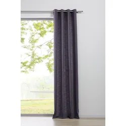 Ondeco Ösenschal Blickdicht Schals Gardinen Öse Ösengadine Vorhänge 1er Set Farbe: Brombeere, Größe: 135x300 cm